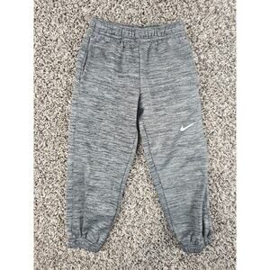Nike Dri Fit Boys Sz S (5) Jogger Style Sweatpants Pants Gray